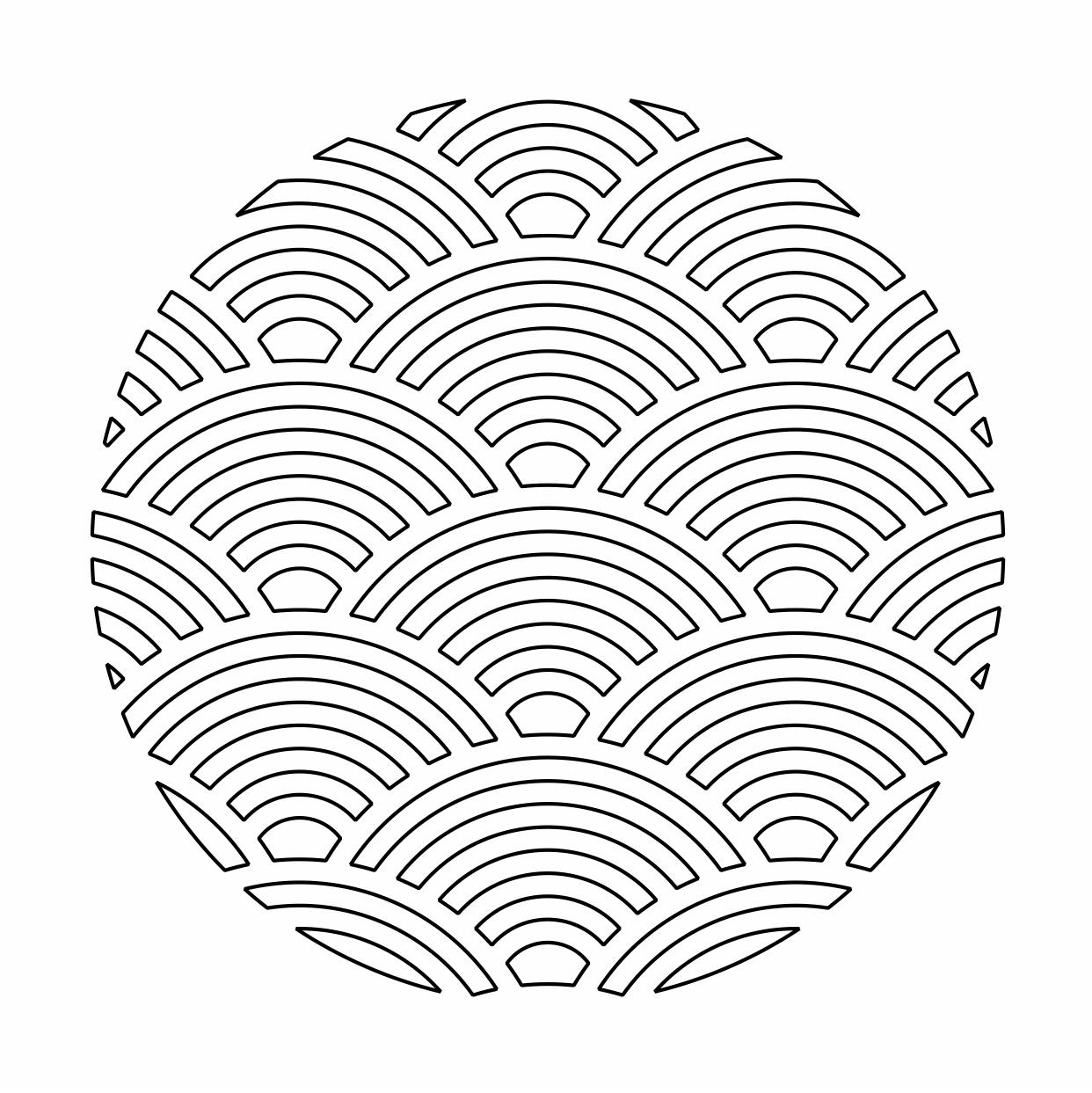 decoración circular arcoiris