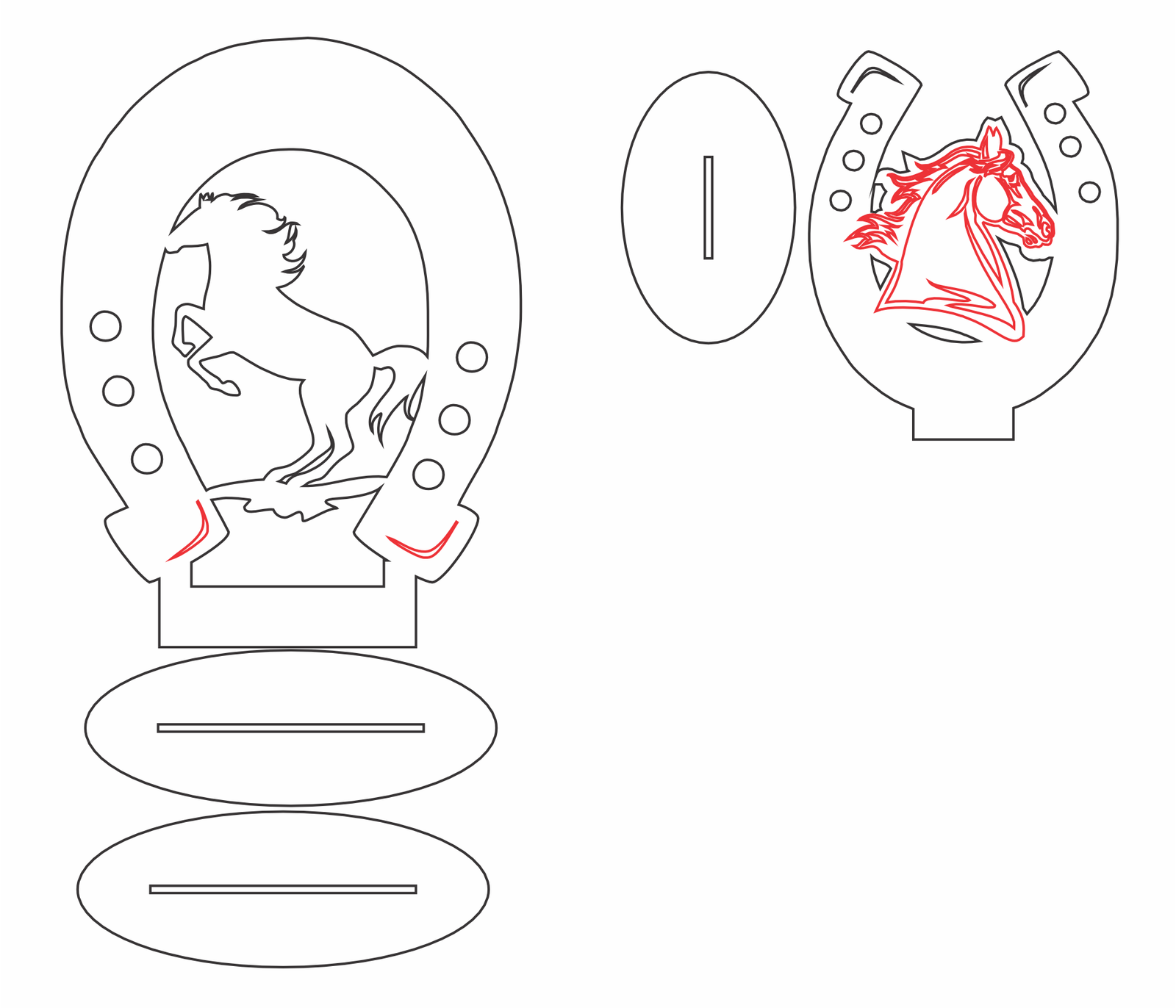 decoración de herradura