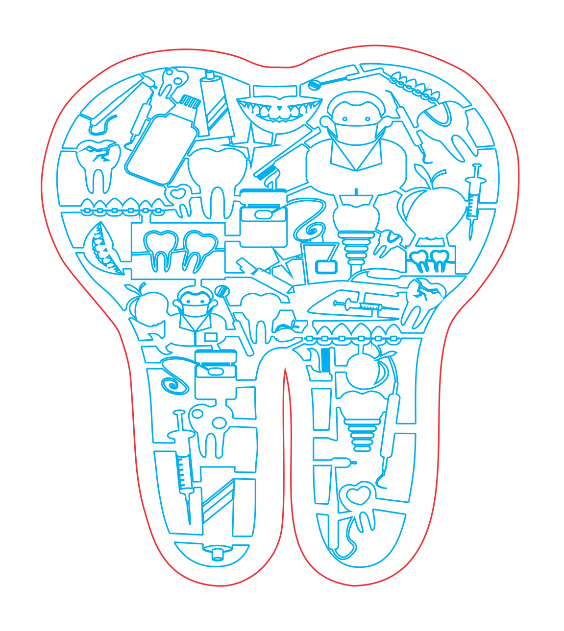 decoración de muela