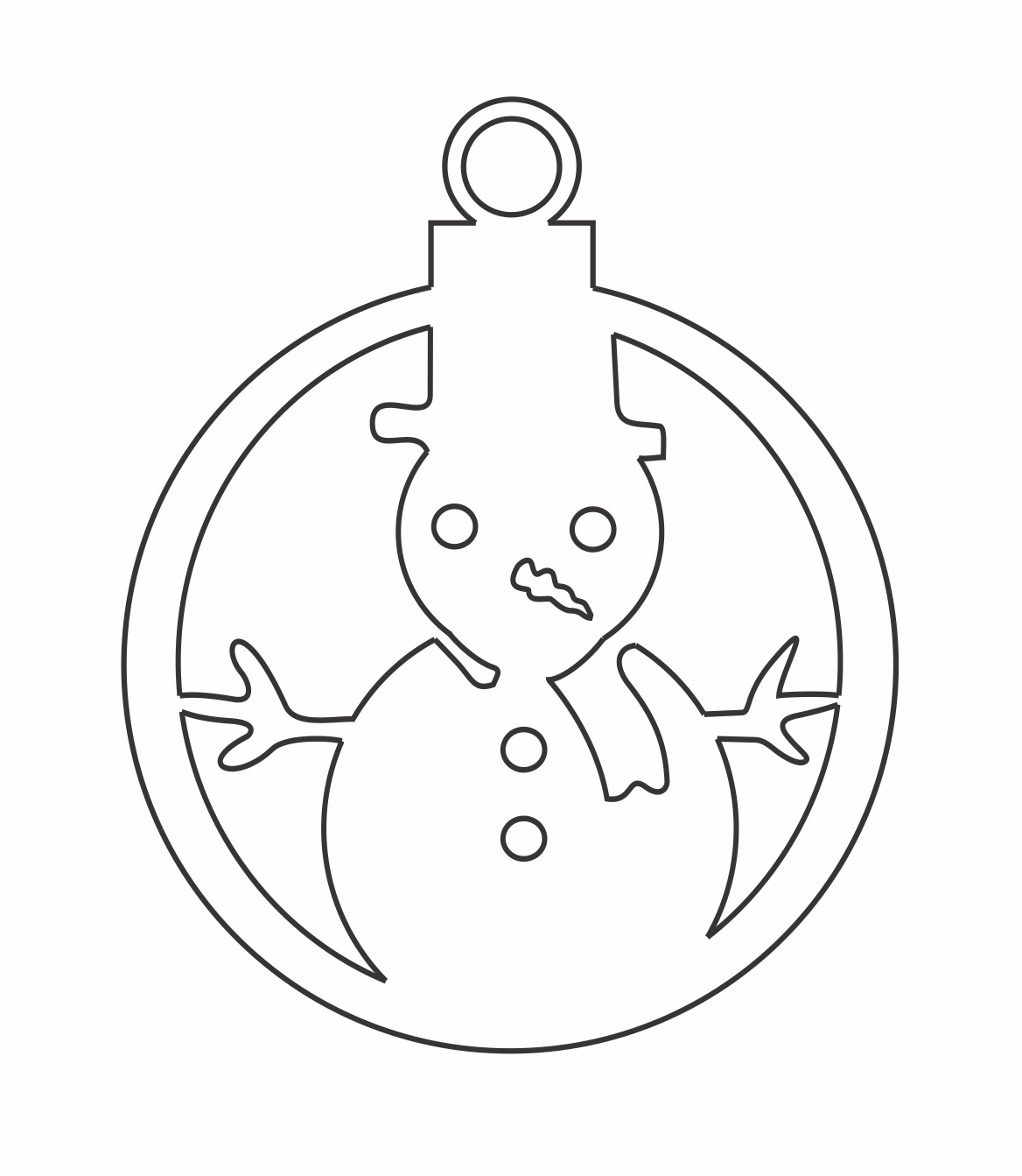 decoración de muñeco de nieve