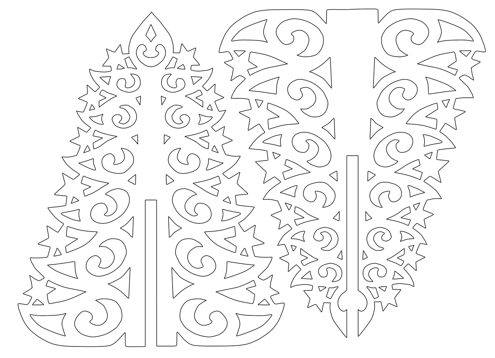 decoración de pino navideño ensamblable