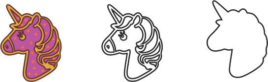 decoración de unicornio