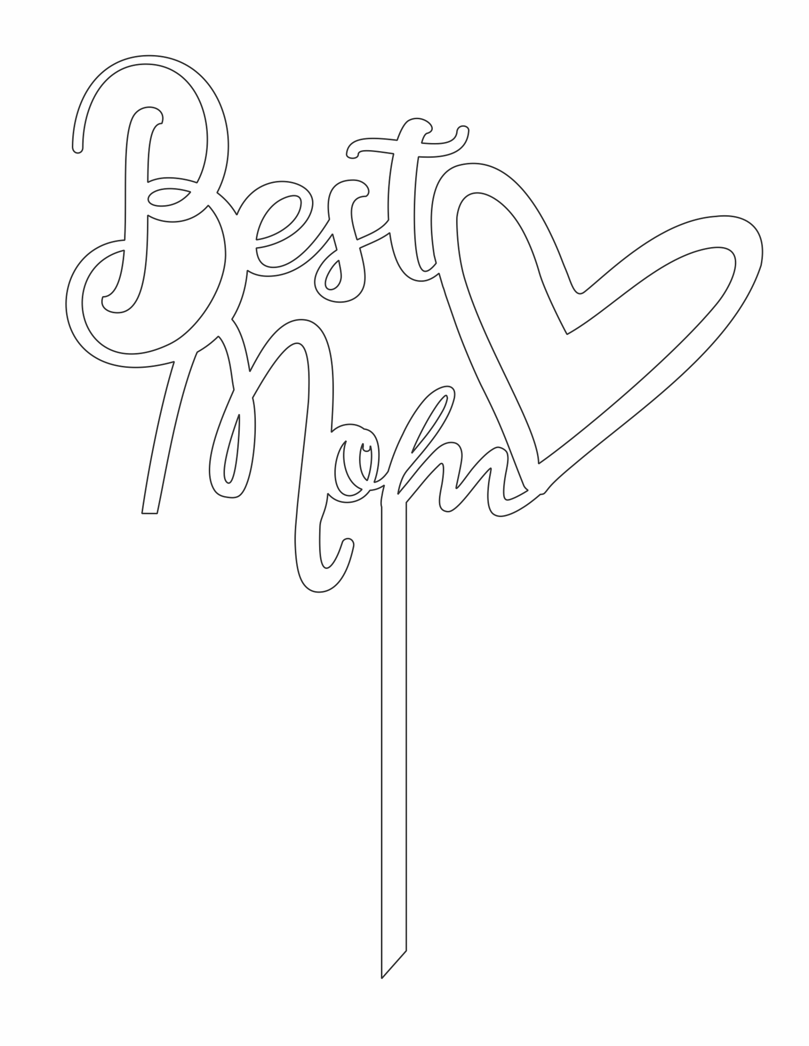 decoración para pastel best mom