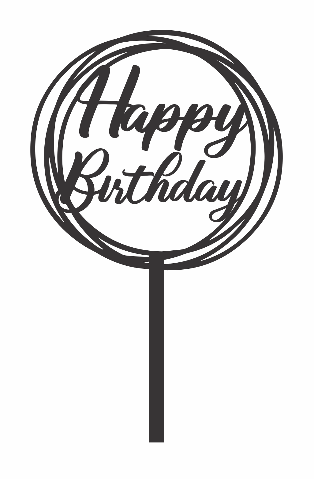 decoración para pastel círculos