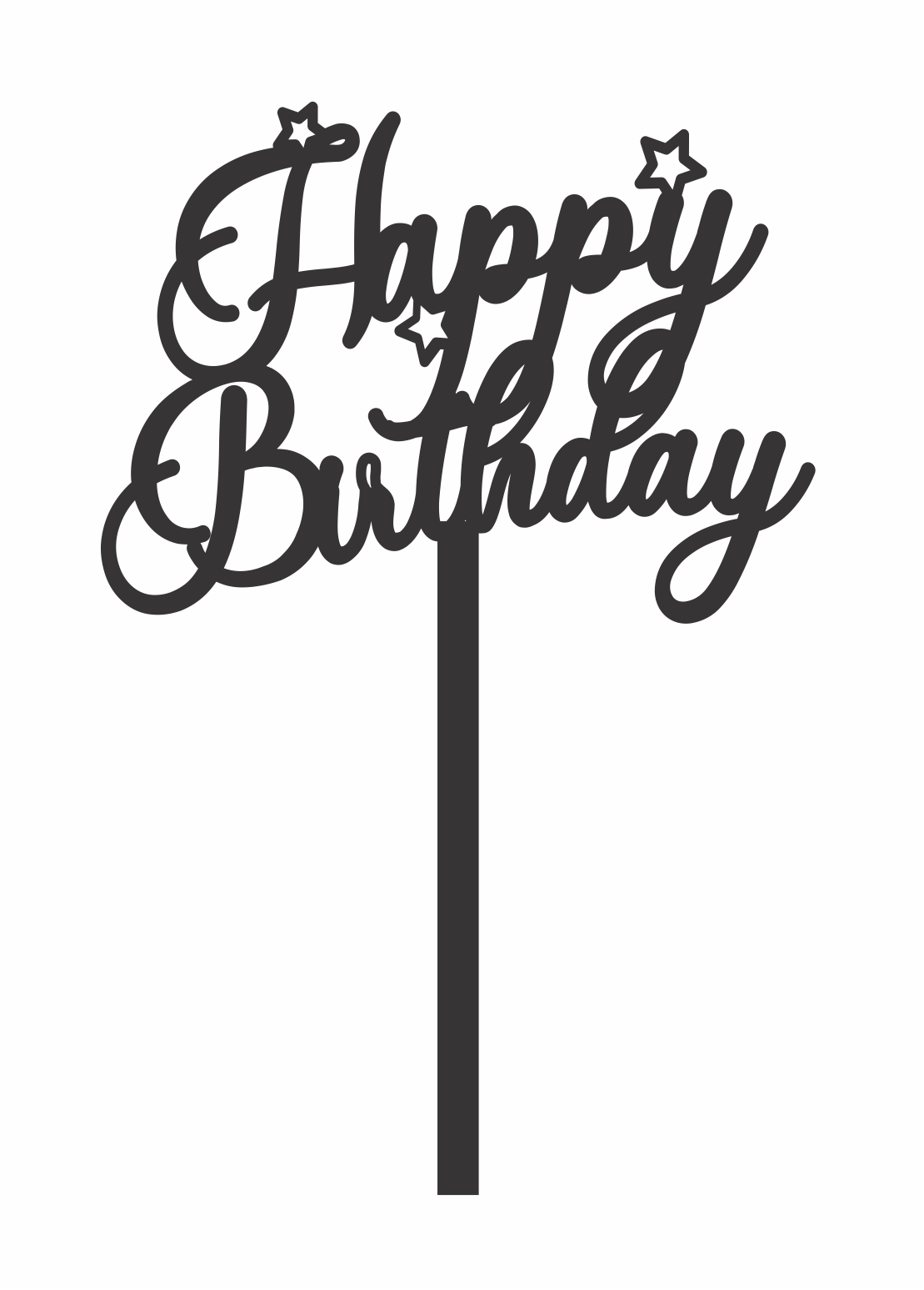 decoración para pastel estrellas