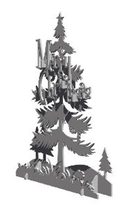 decoración pino en el bosque