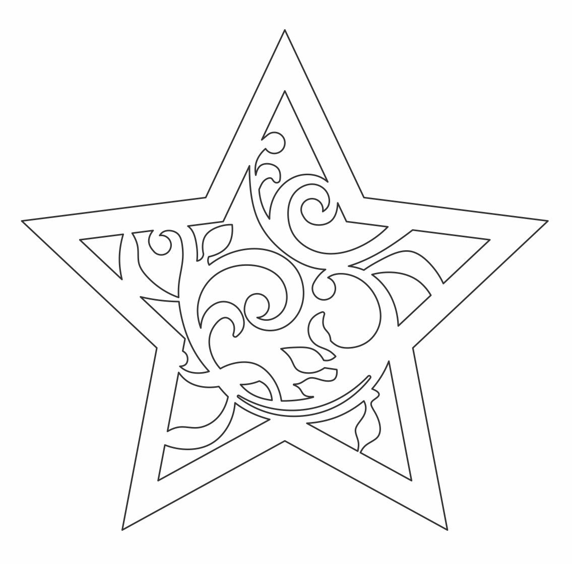 estrella decorativa clásica 2