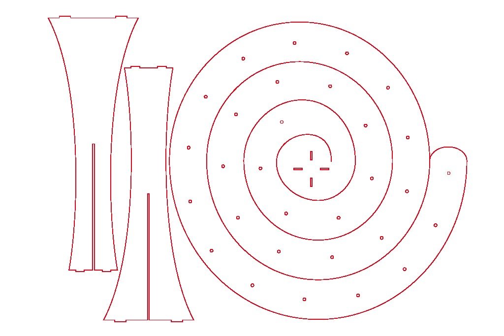 exhibidor en espiral para mesa de dulces