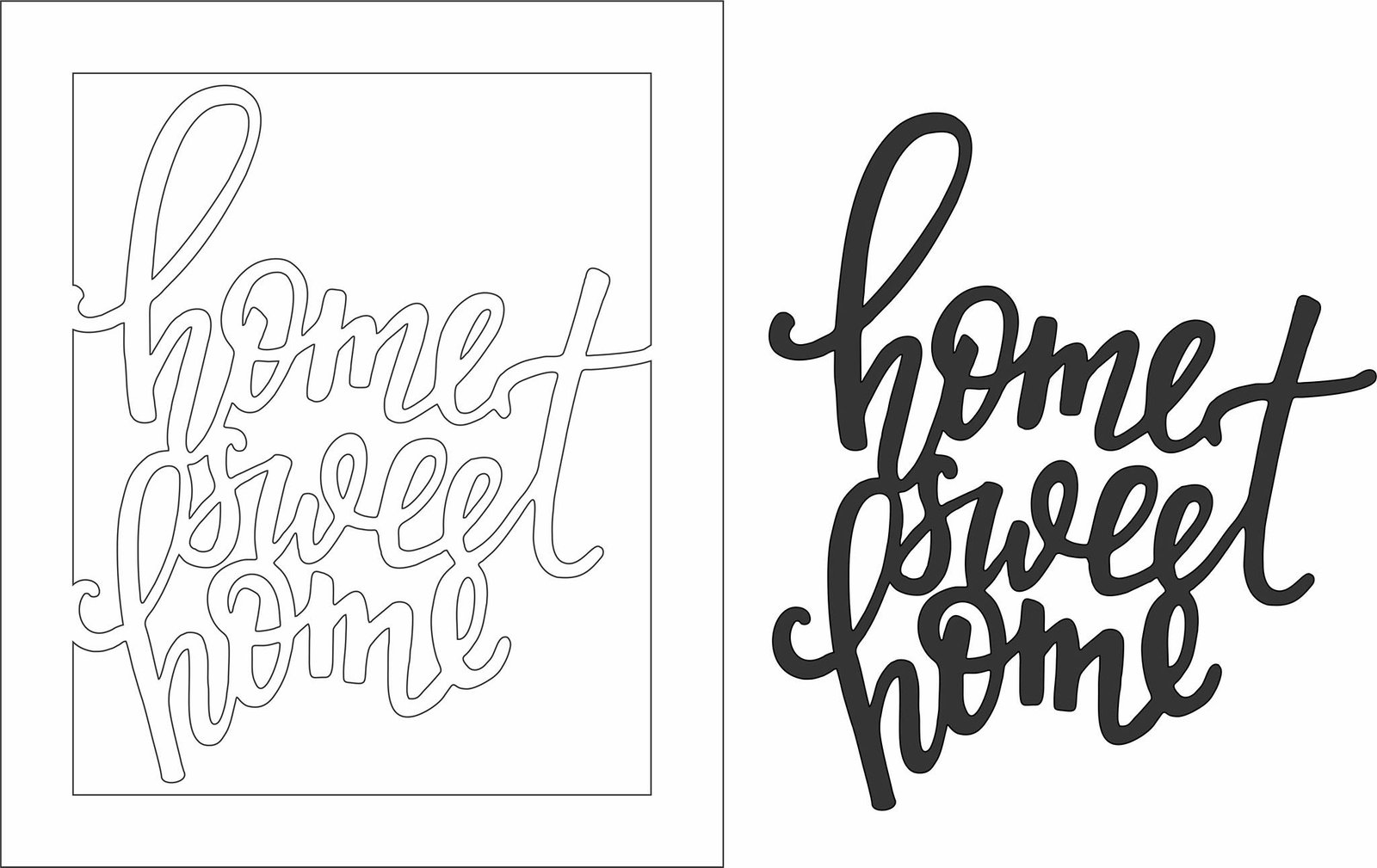 letrero home sweet home