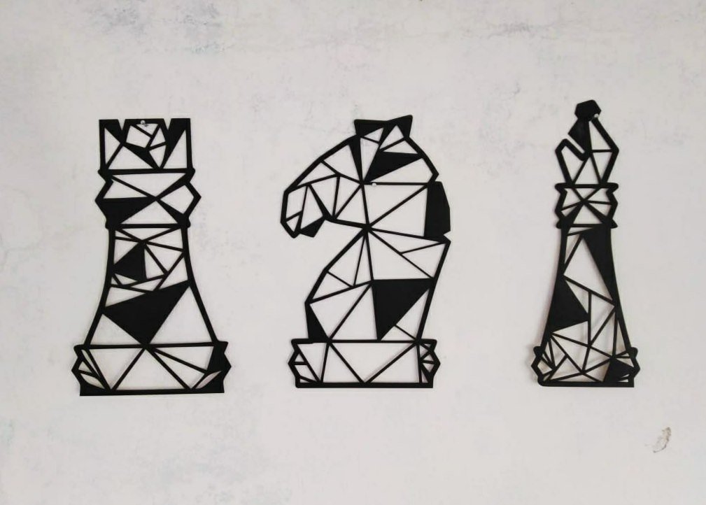 piezas de ajedrez decorativas