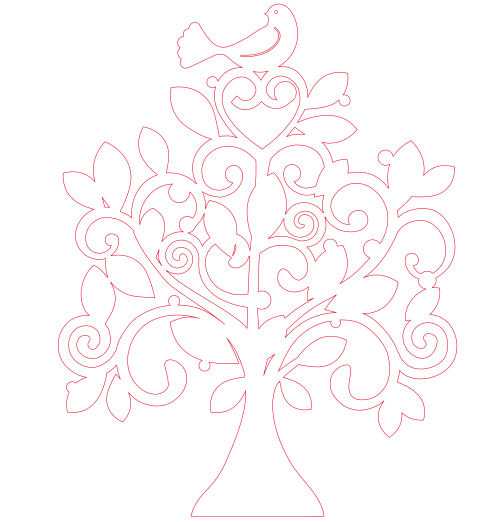 árbol de copa decorativo