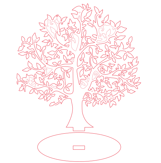 árbol decorativo frondoso