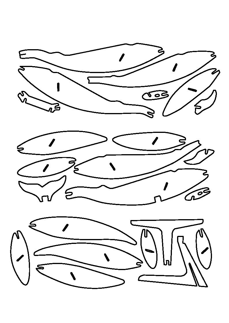 ballena azul armable