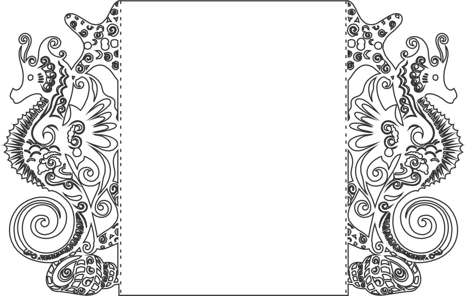 invitación caballito de mar