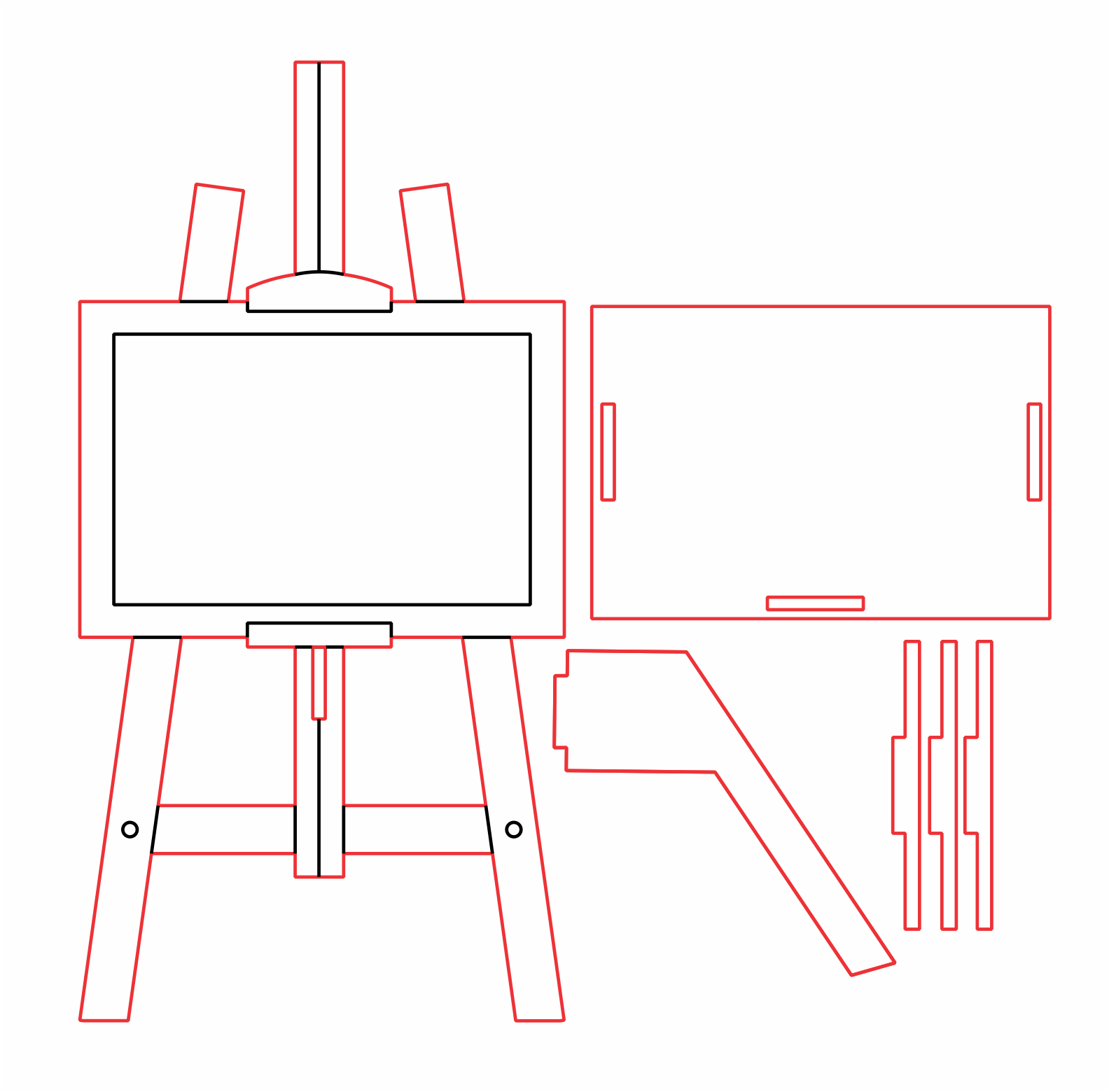 portarretrato caballete