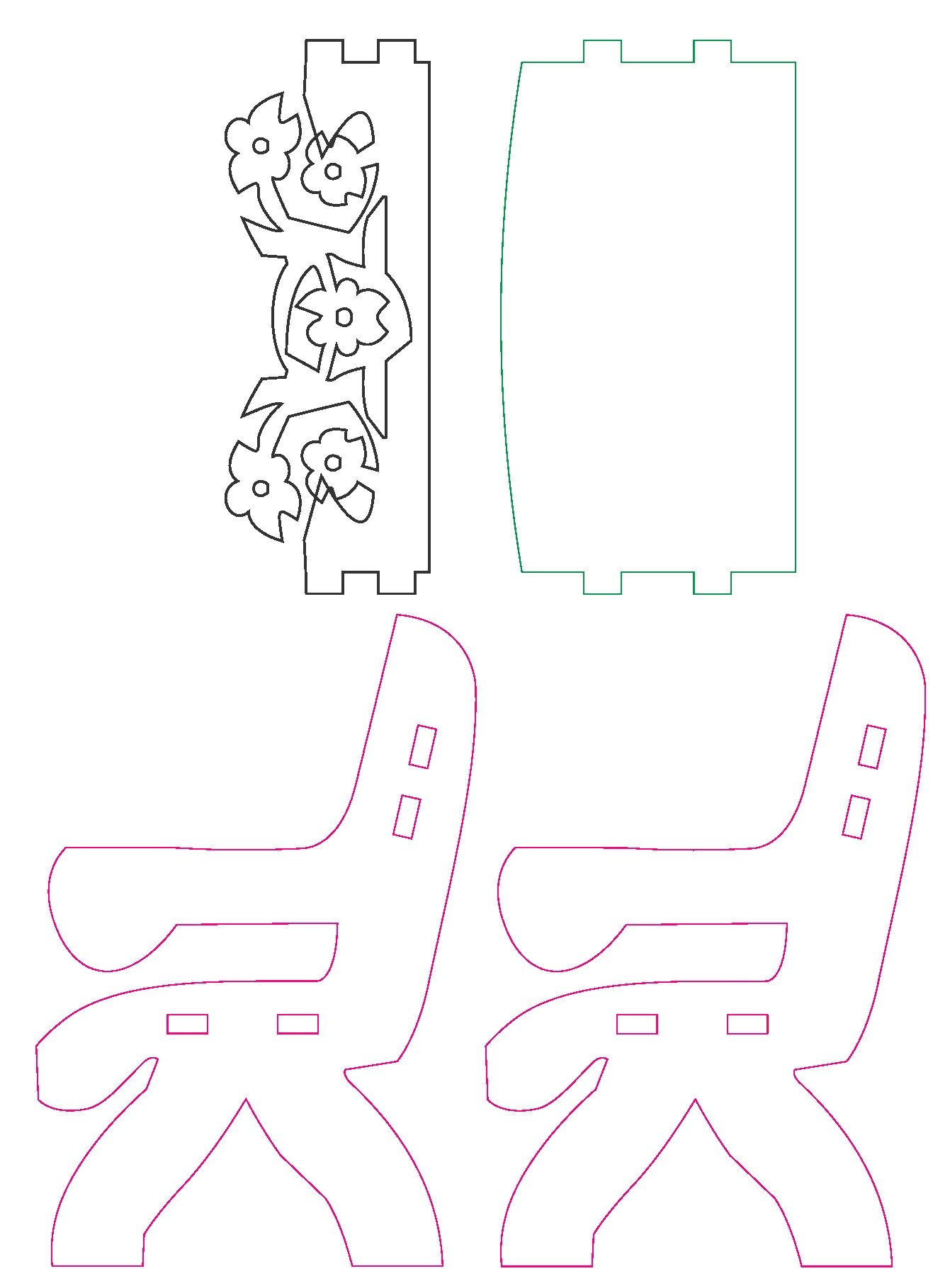 banca de parque flores