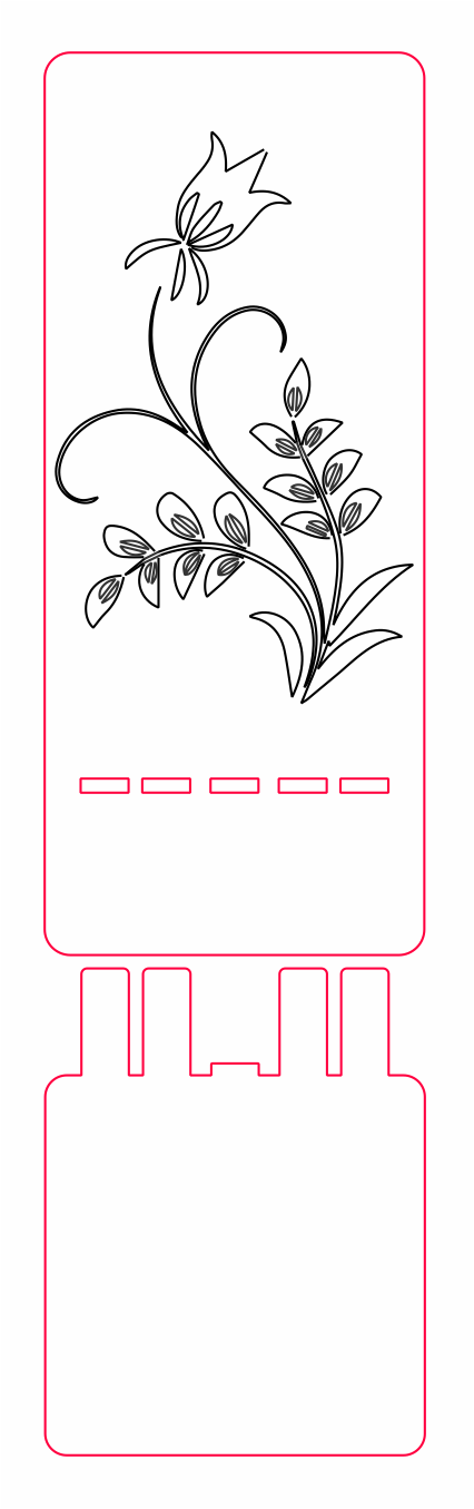 base para celular tulipán
