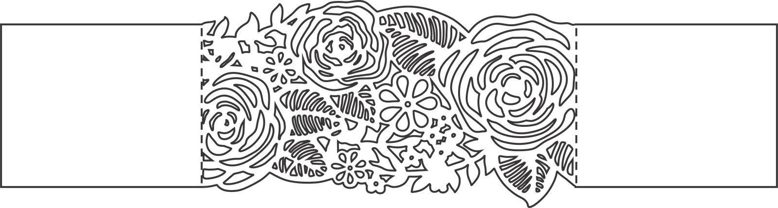 cintillo para invitación flores