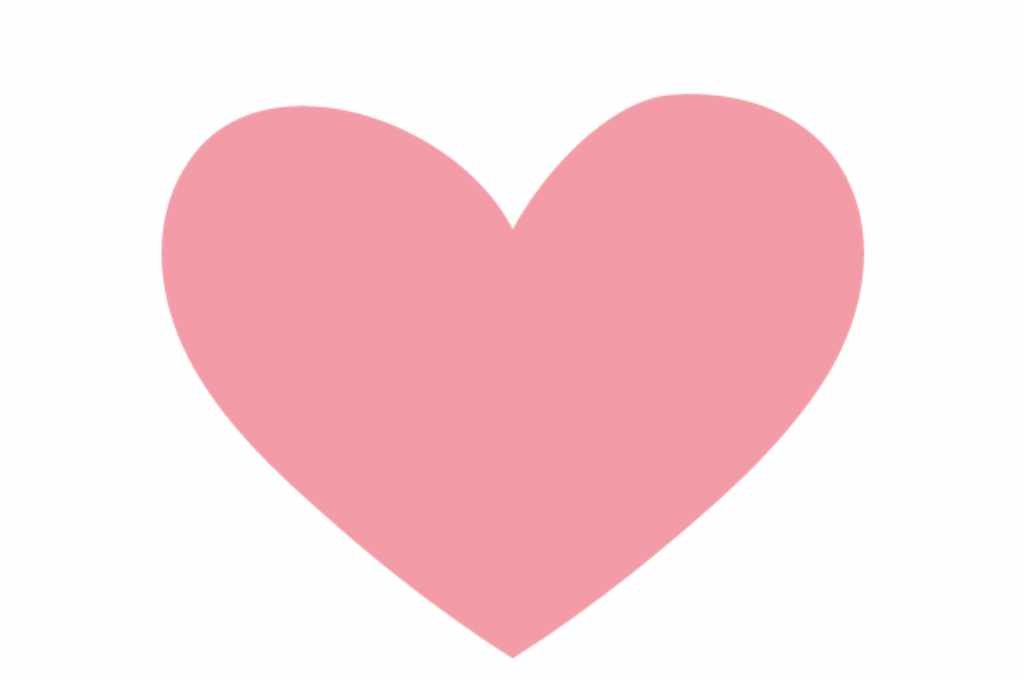 corazón rosa