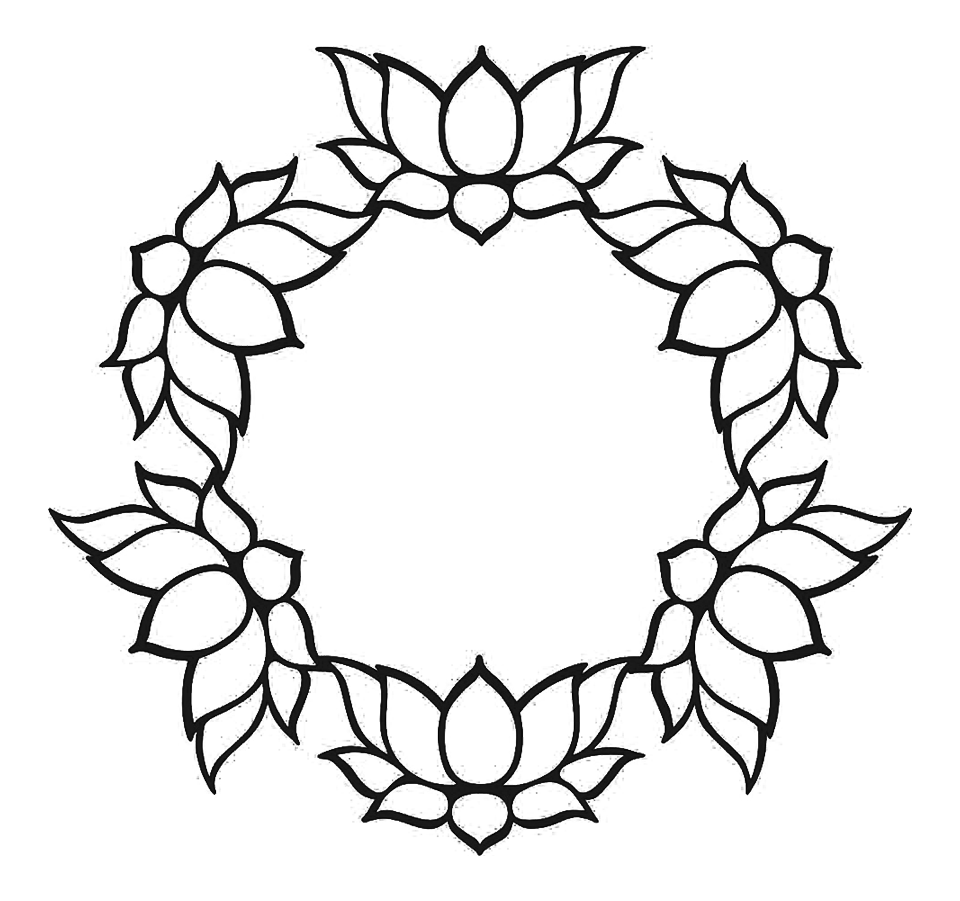 corona de flor de loto