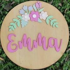 cuadro circular flores