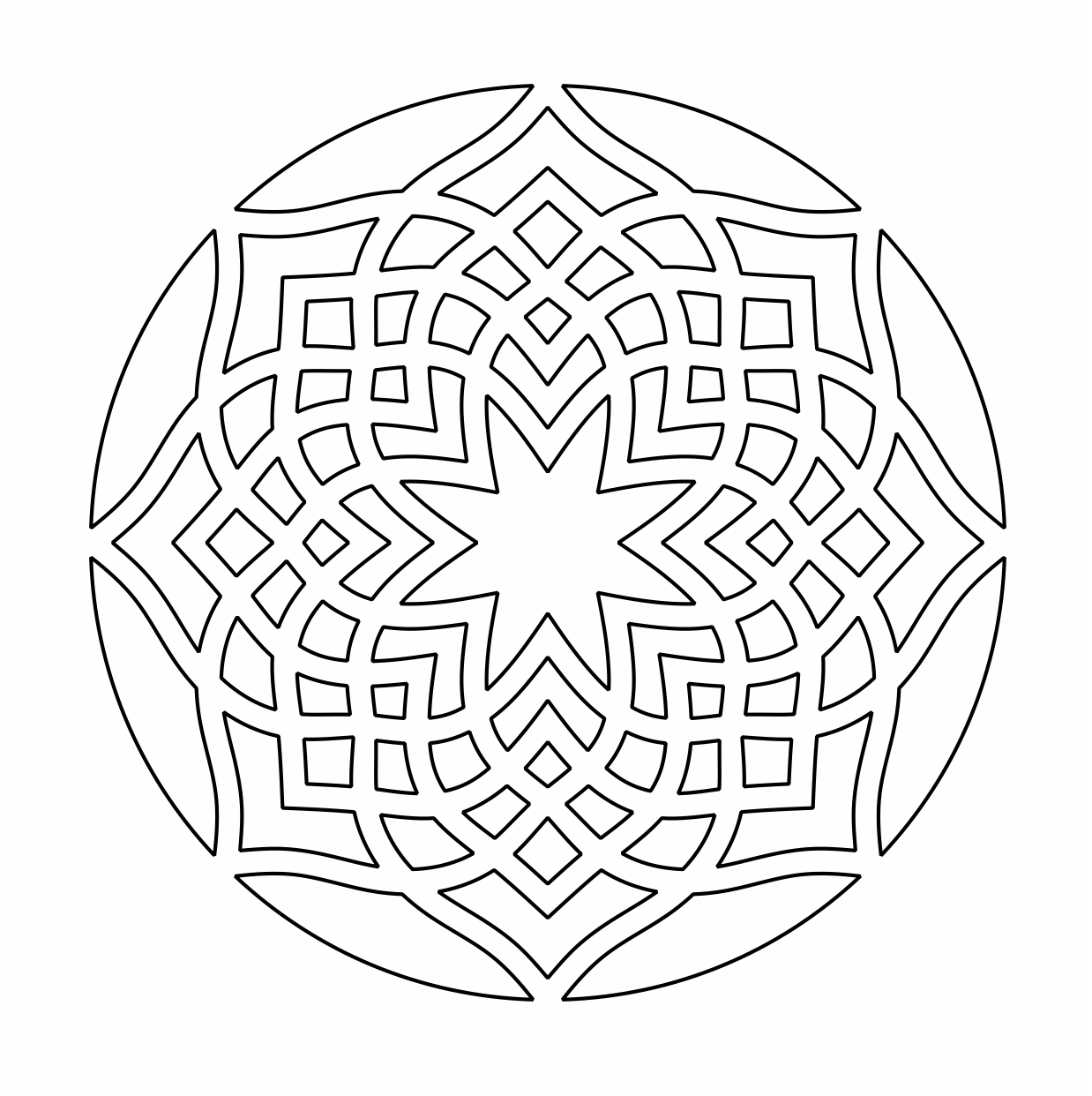 decoración circular flor