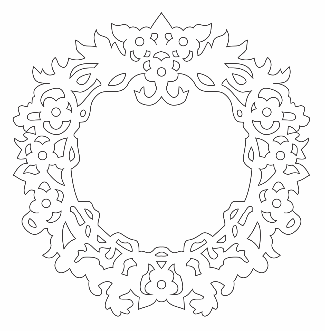 esfera corona de flores