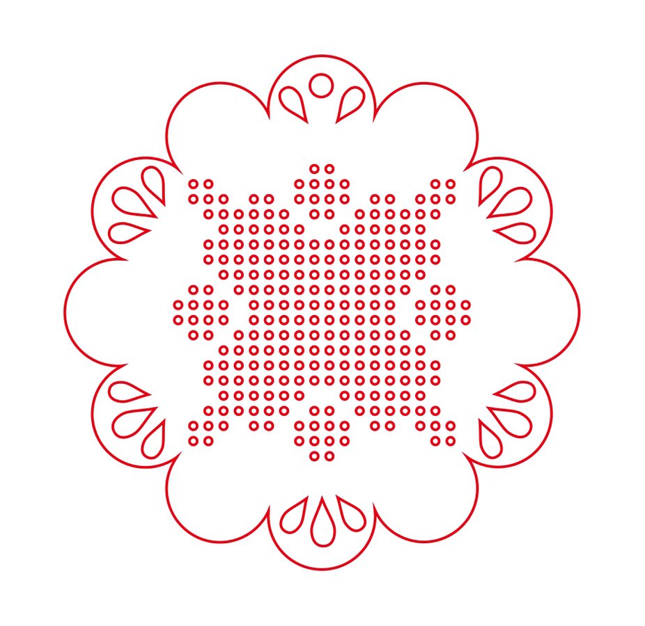 esfera flor para bordar