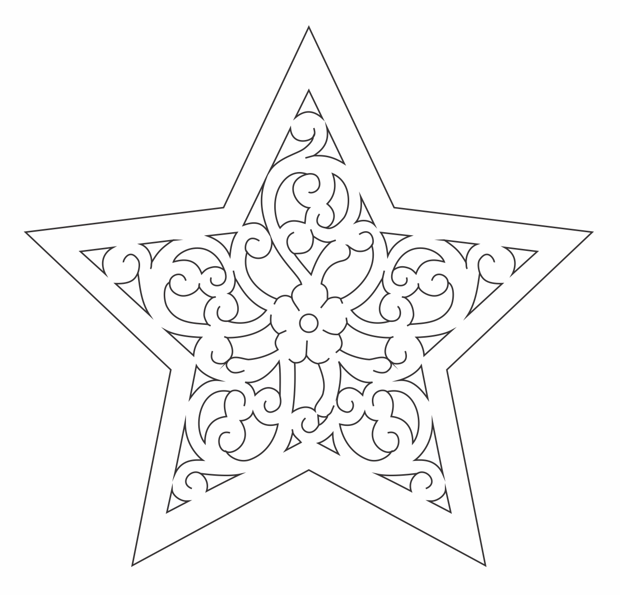 estrella decorativa flor