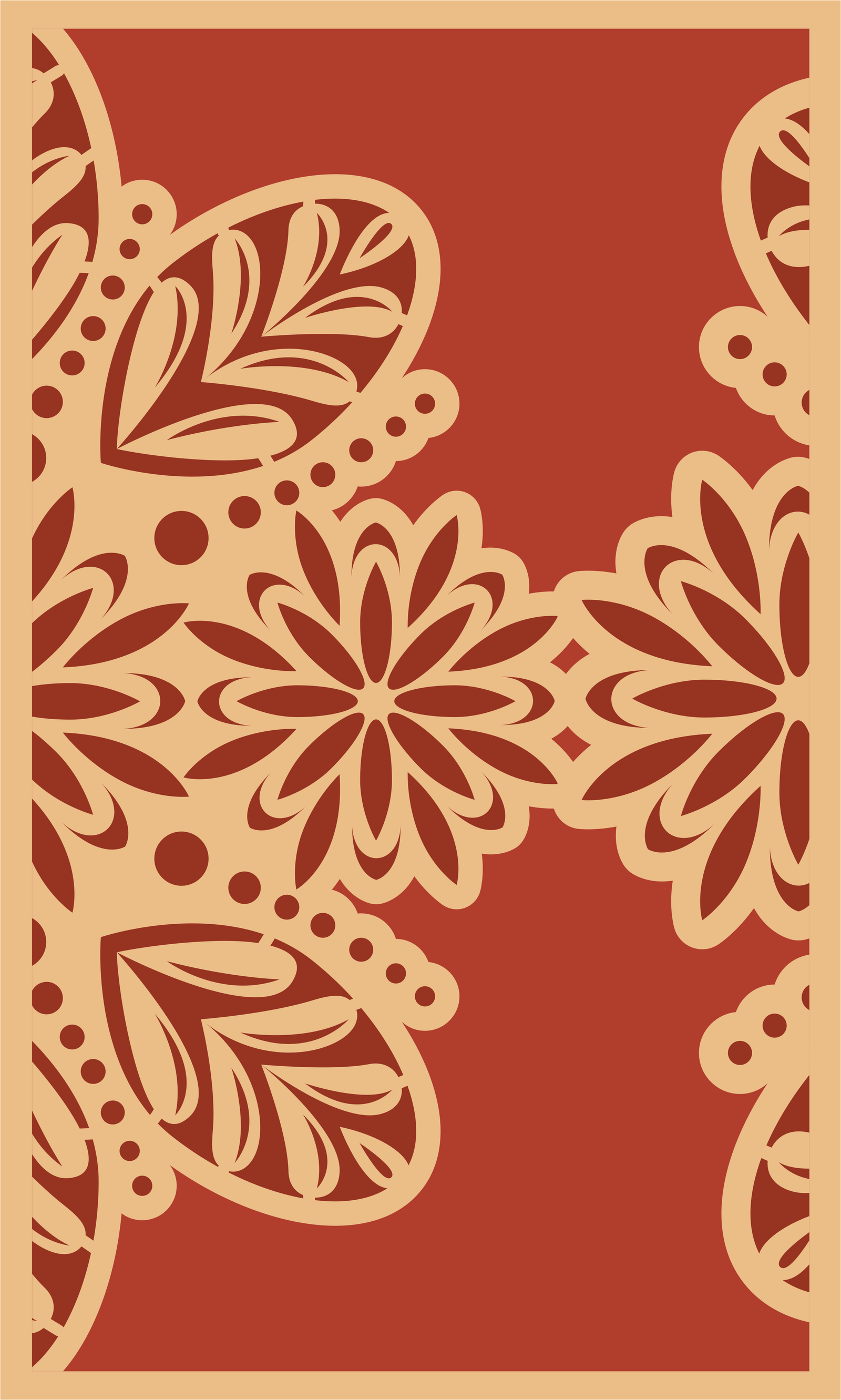 invitación bloque floreado