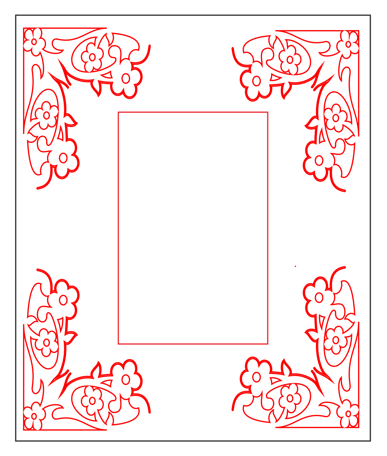 marco ancho para fotos flores