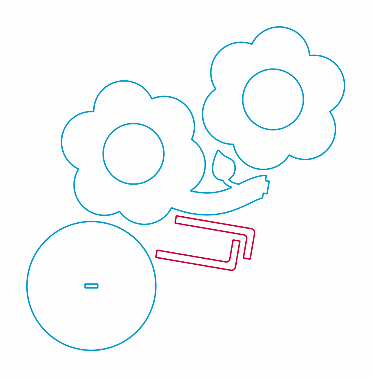 marco para foto infantil flor