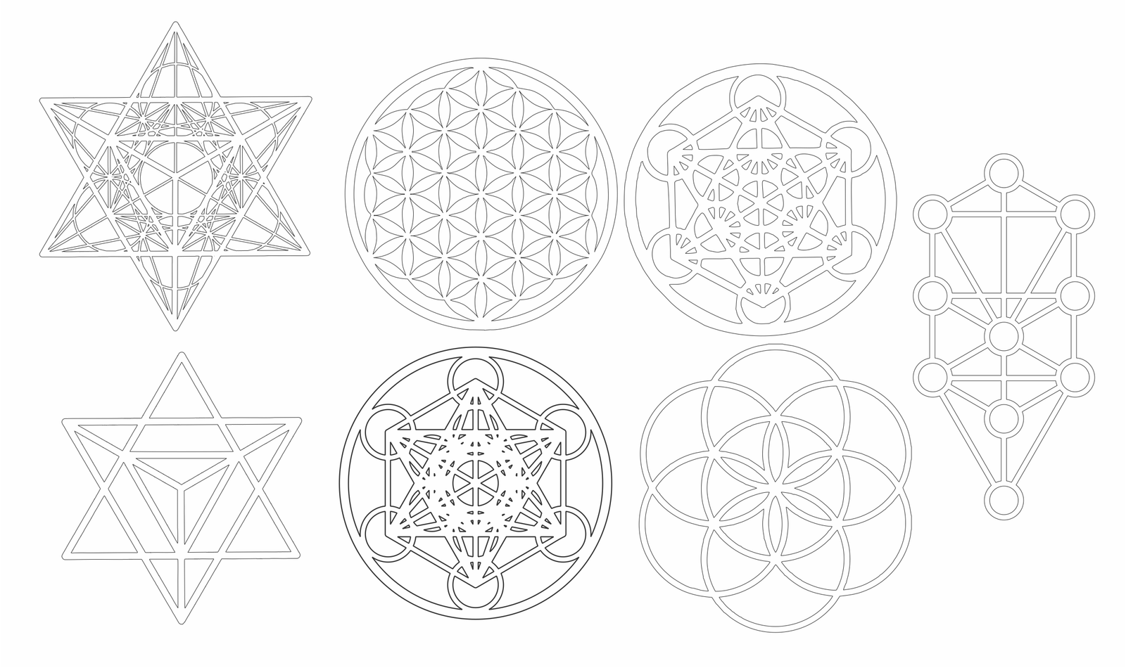 metatrón y flores de la vida