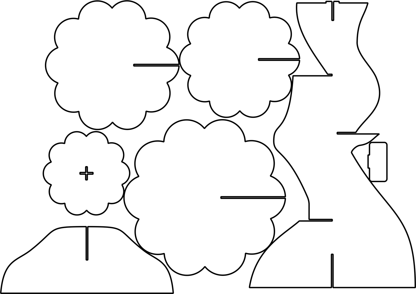 porta cupcakes de repisas de flor