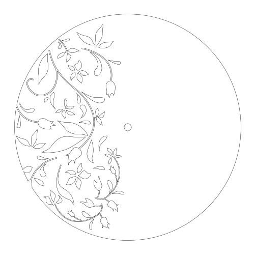 reloj de pared flor de cerezo