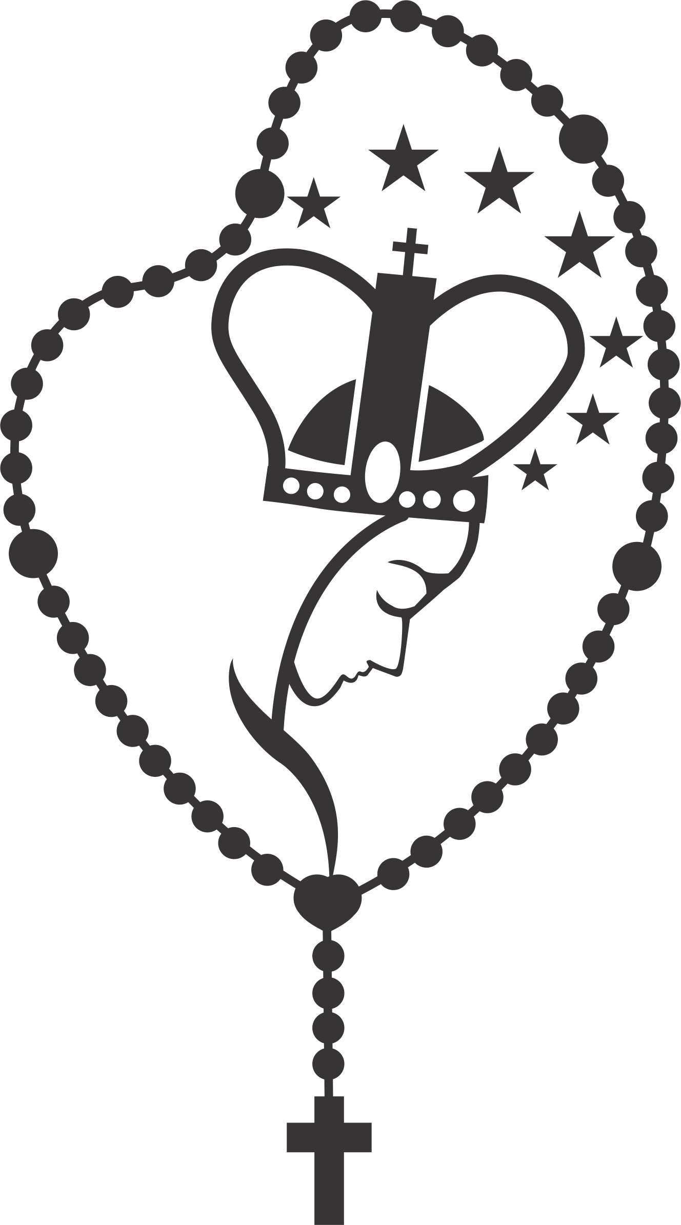 rosario reina maría en contraste