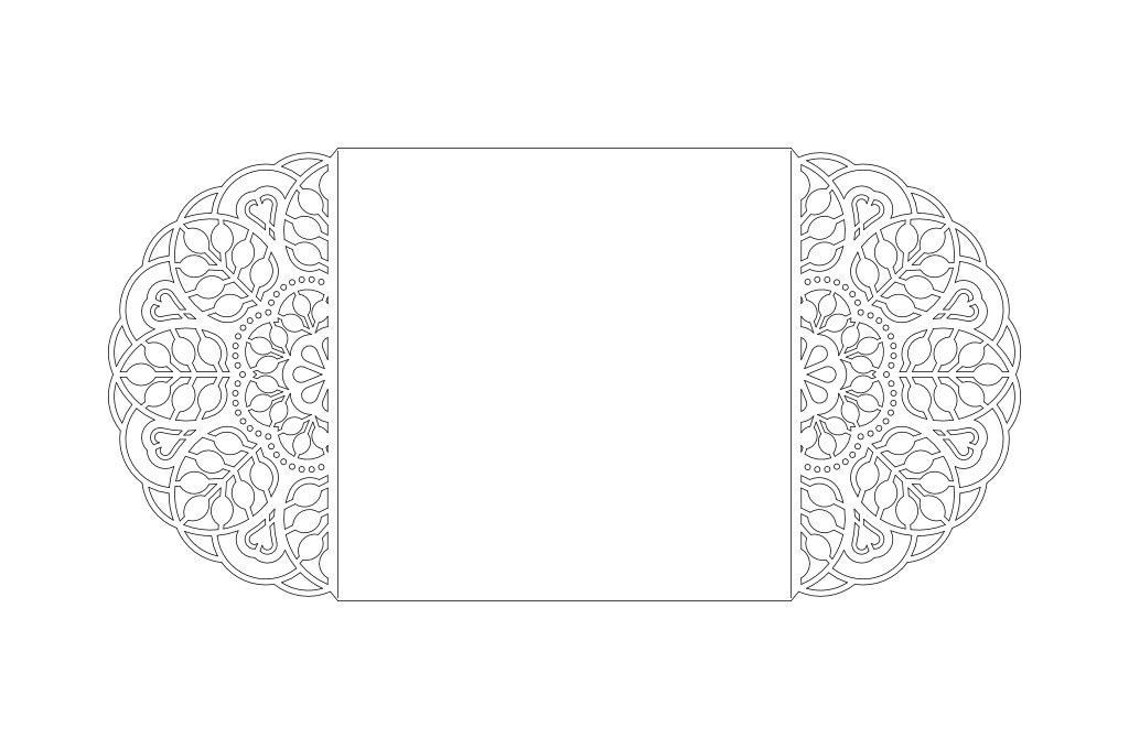 tarjeta tipo puertas relieve flor y hoja