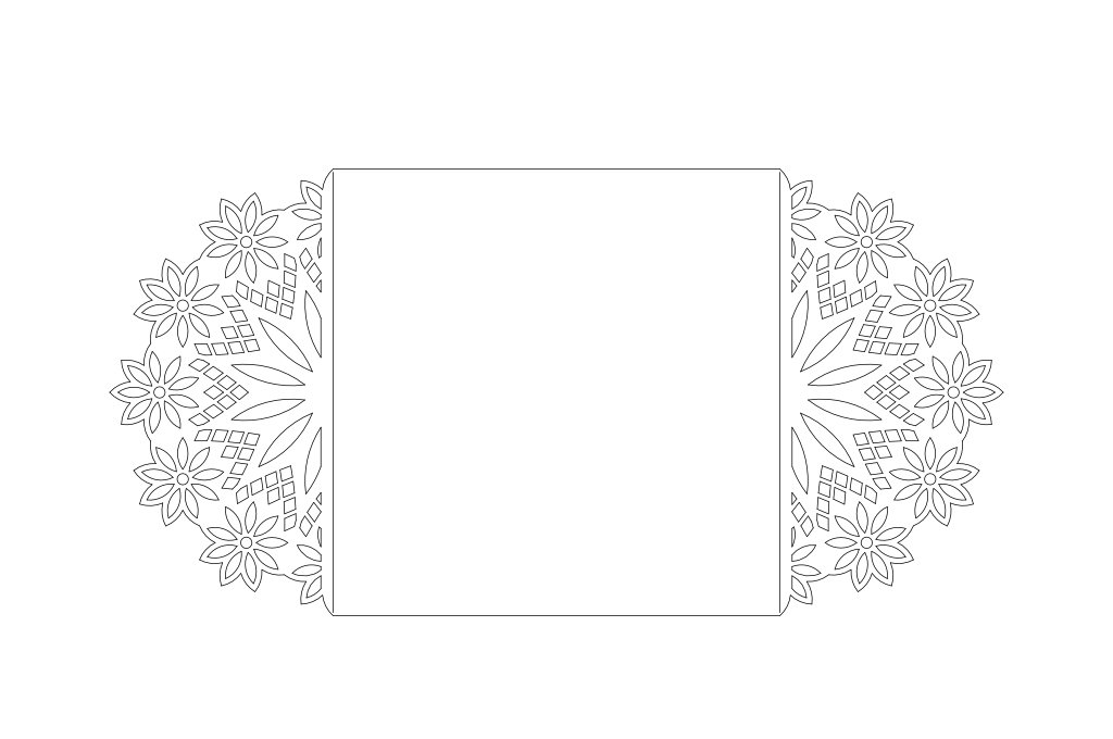 tarjetas tipo puertas relieve flor