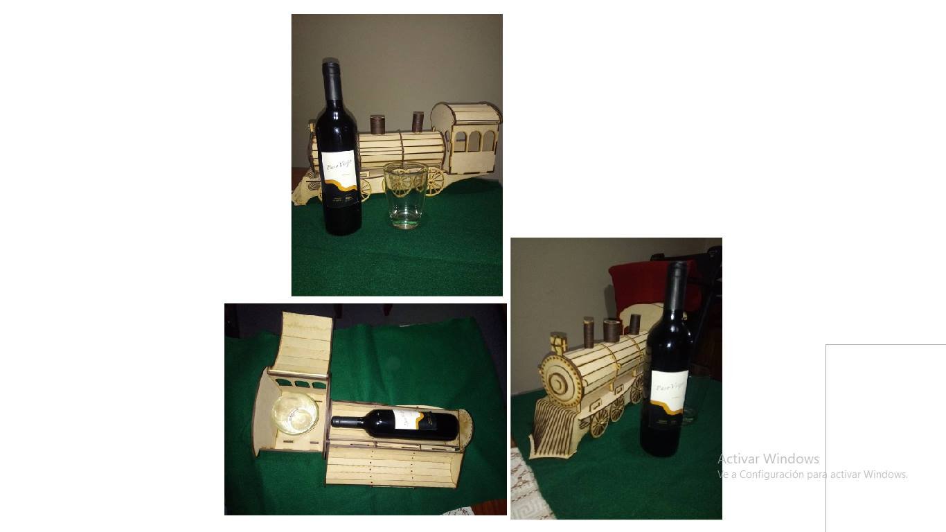 locomotora portabotellas