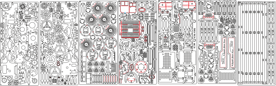 mecanismo de locomotora