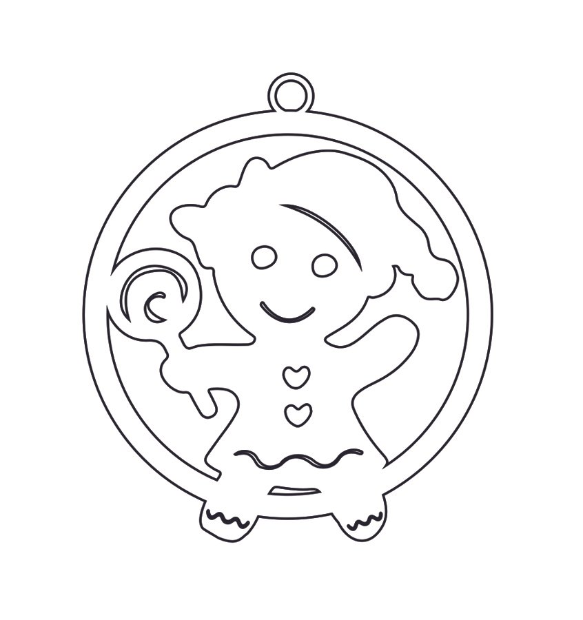 esfera con niña de galleta