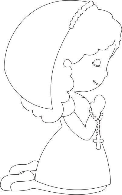 niña de primera comunión