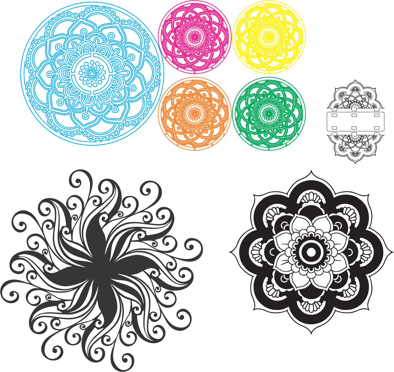 diseños de mandalas