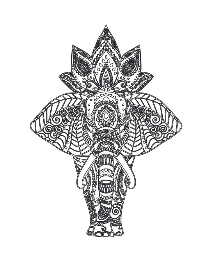 elefante de mandala 2