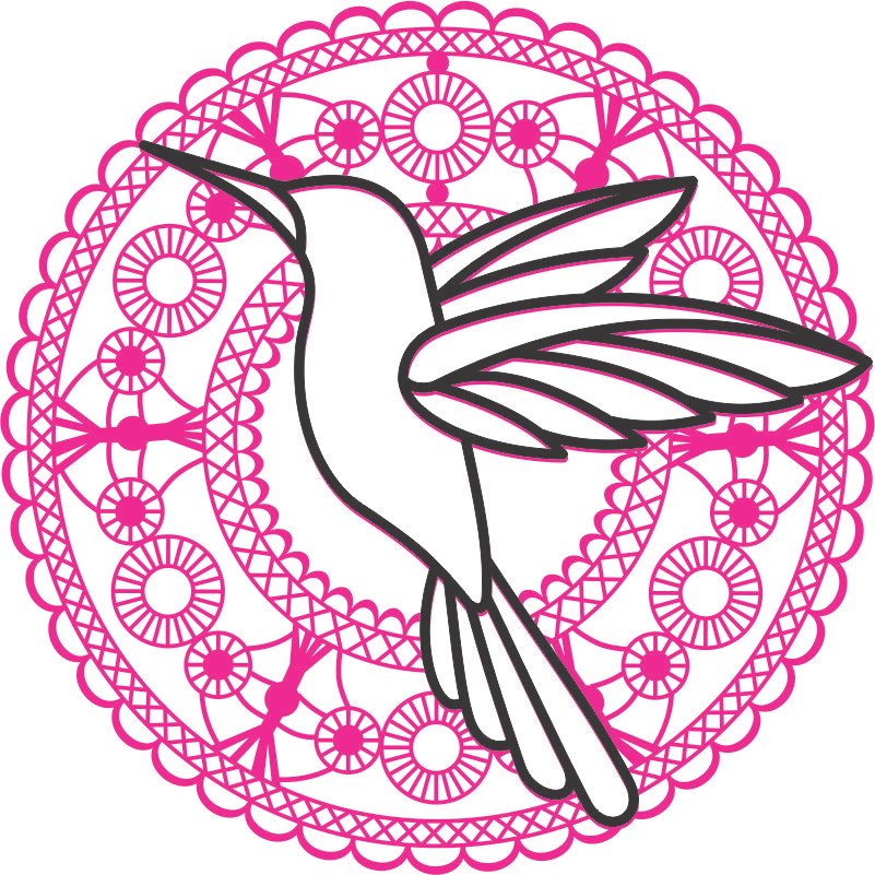 mandala colibrí