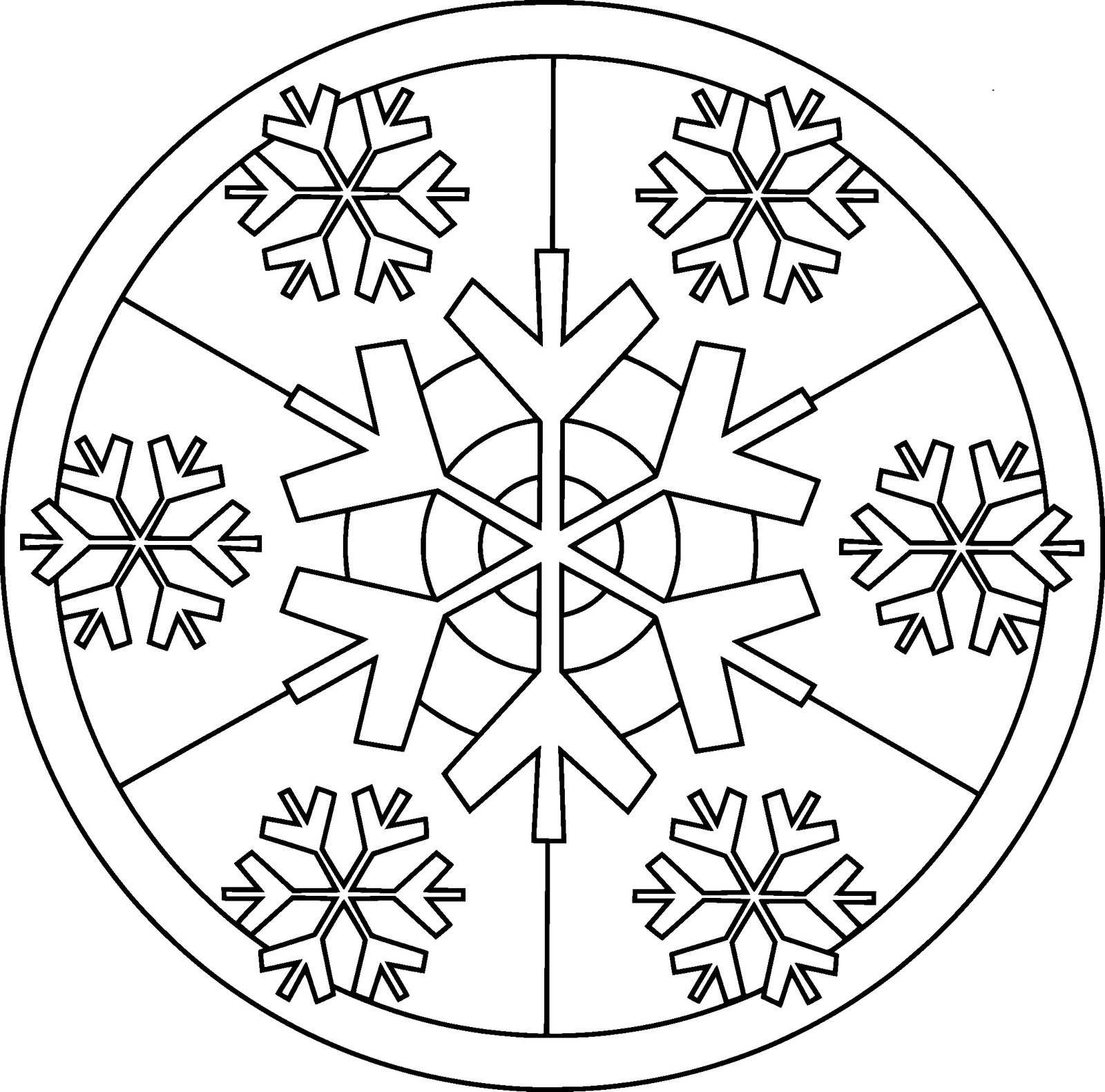 mandala copo de nieve