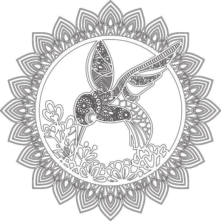 mandala de colibrí