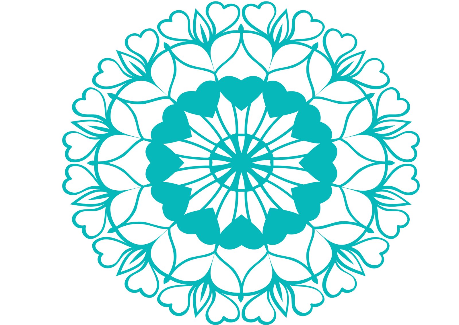 mandala de corazones 2