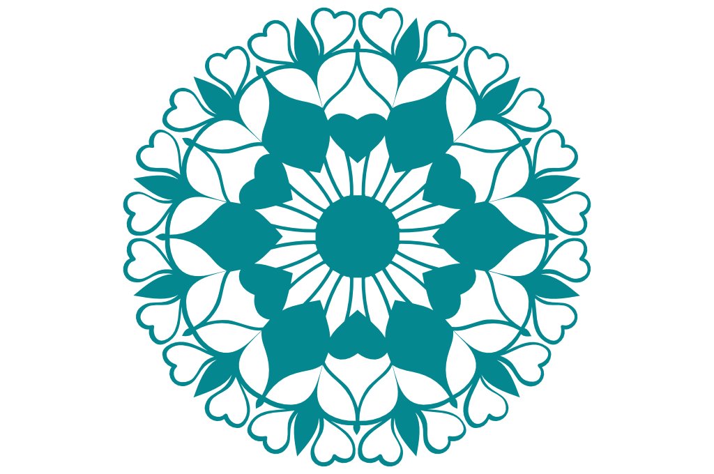 mandala de corazones 3