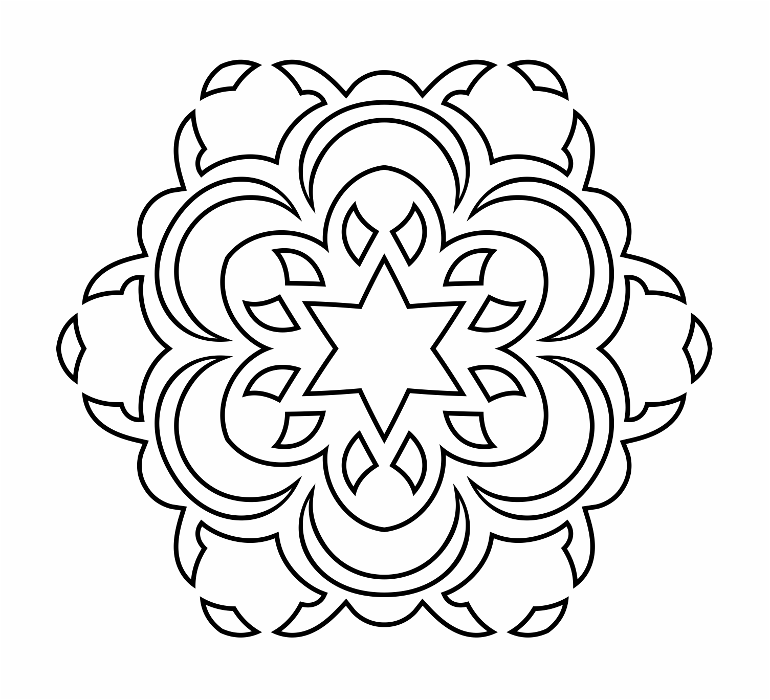 mandala de estrella